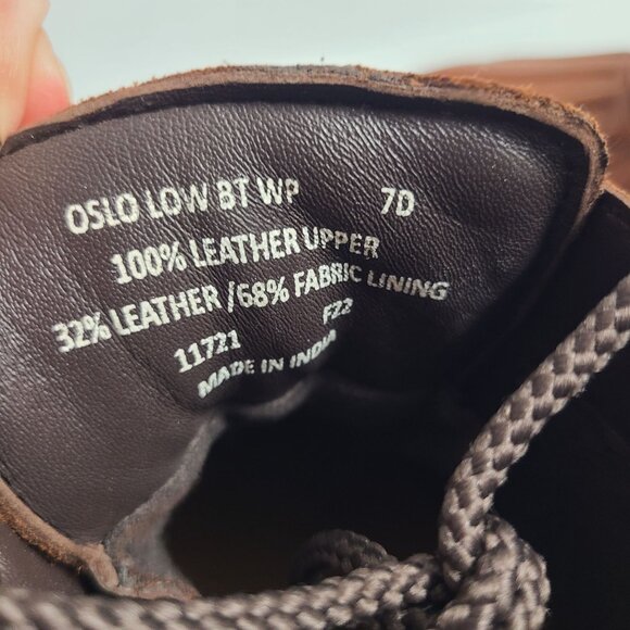 NEW Polo Ralph Lauren Oslo Low BT WP Leather Boots Size 7 D Brown main image 6